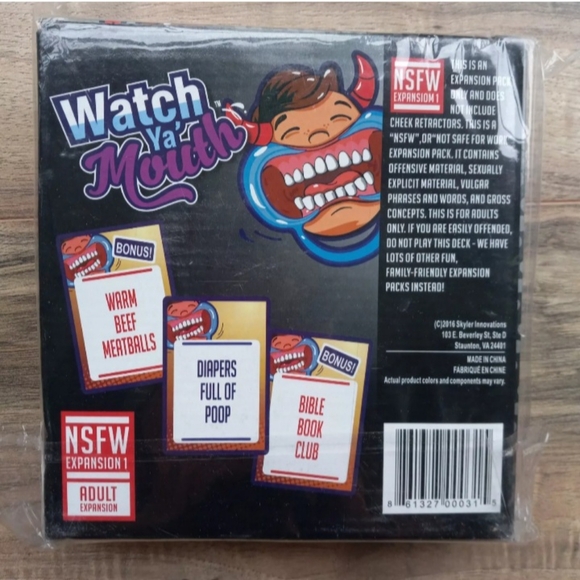 Watch Ya' Mouth NSFW Adults Only Expansion Card Pack - Picture 2 of 3